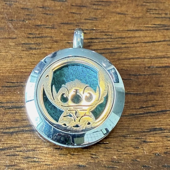 Other - Jewelry Pendant Necklace Locket Charm Stitch Lilo Handmade FREE SHIP & CHAIN